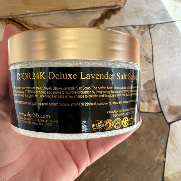 D’OR 24K - Prestige Deluxe Shea Body Butter & Salt Scrub Lavender - 2 Products